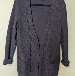 GREY KNIT CARDIGAN